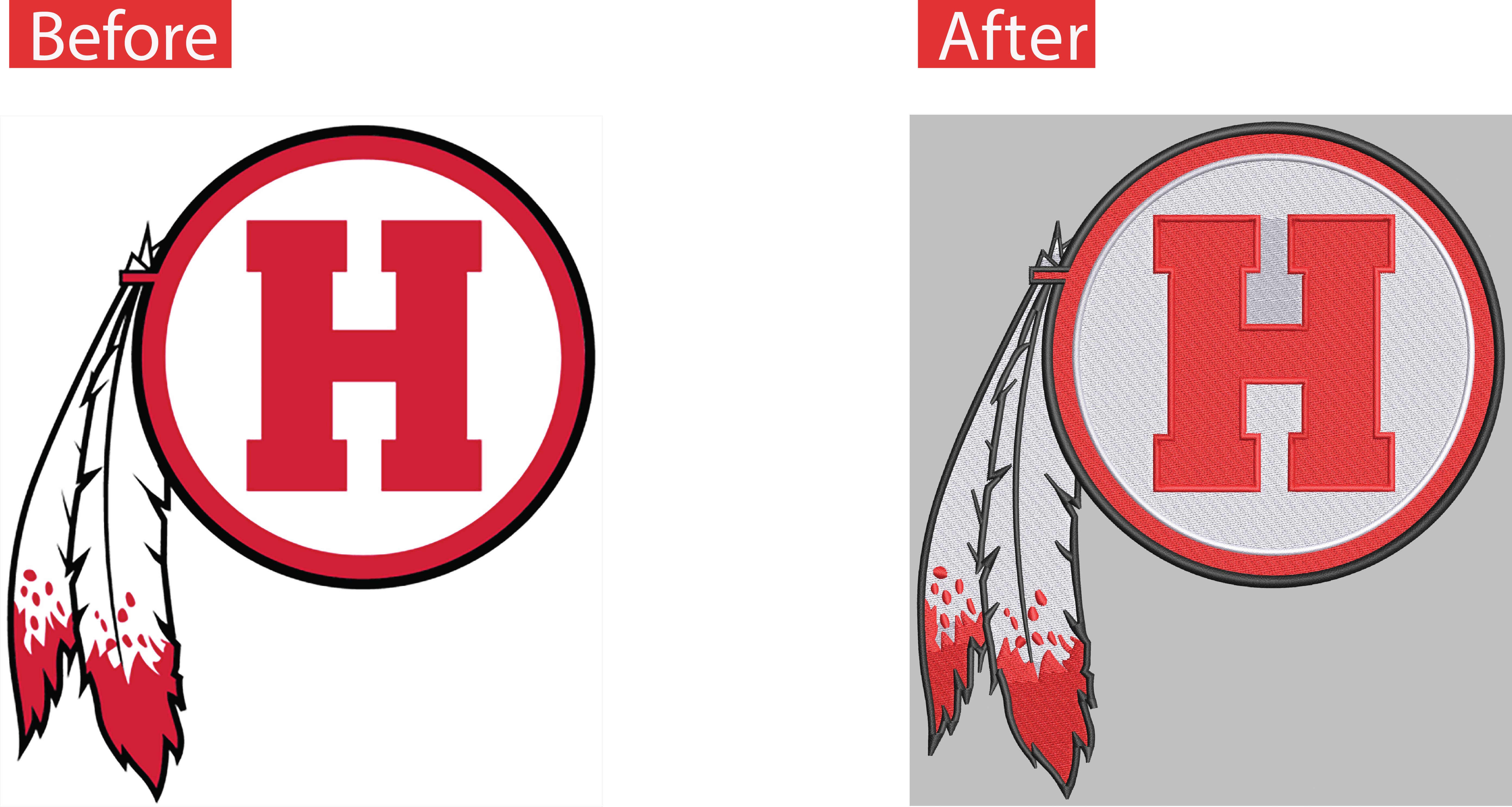 Digitized embroidery sample 11
