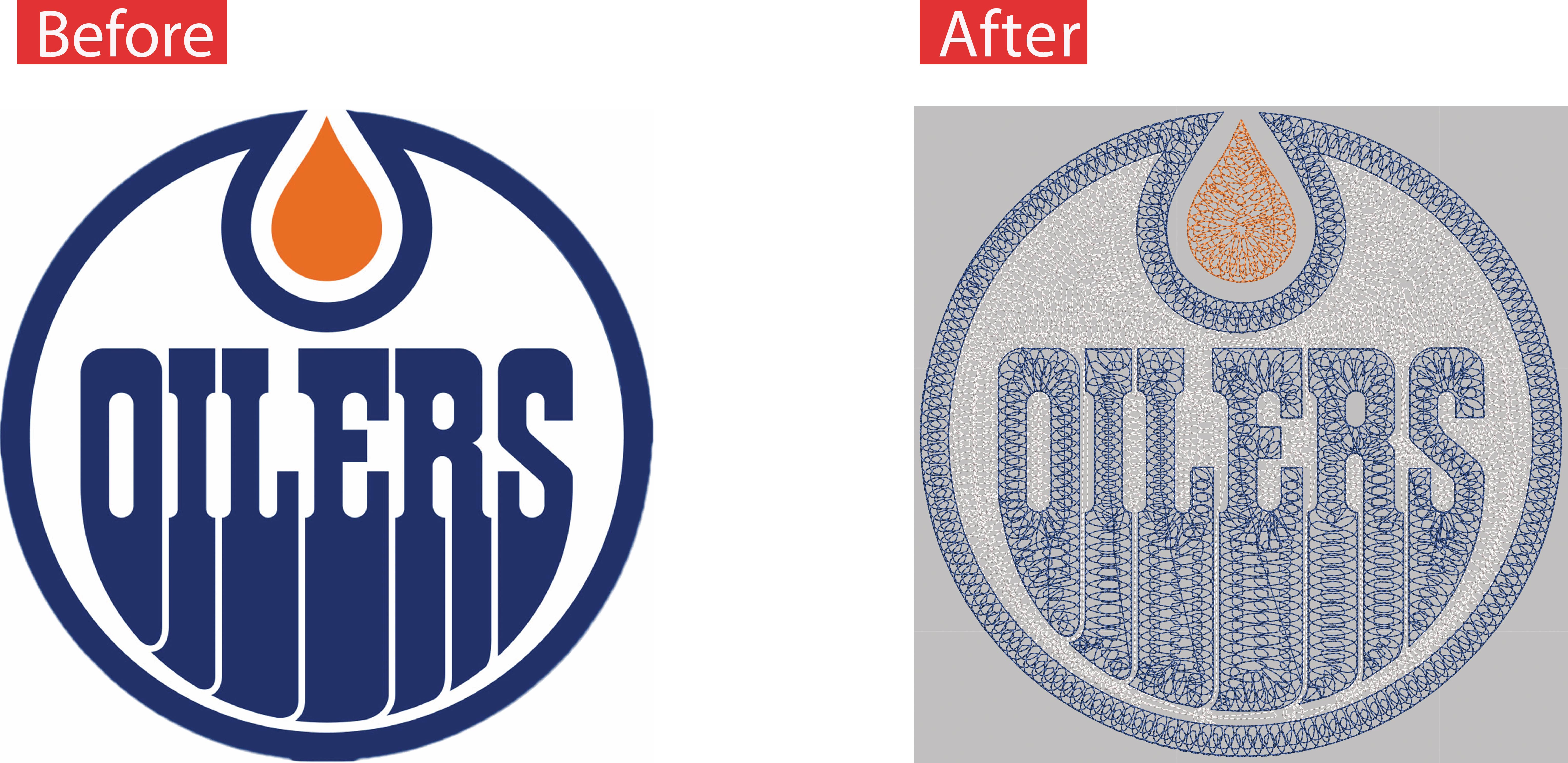 Digitized embroidery sample 16