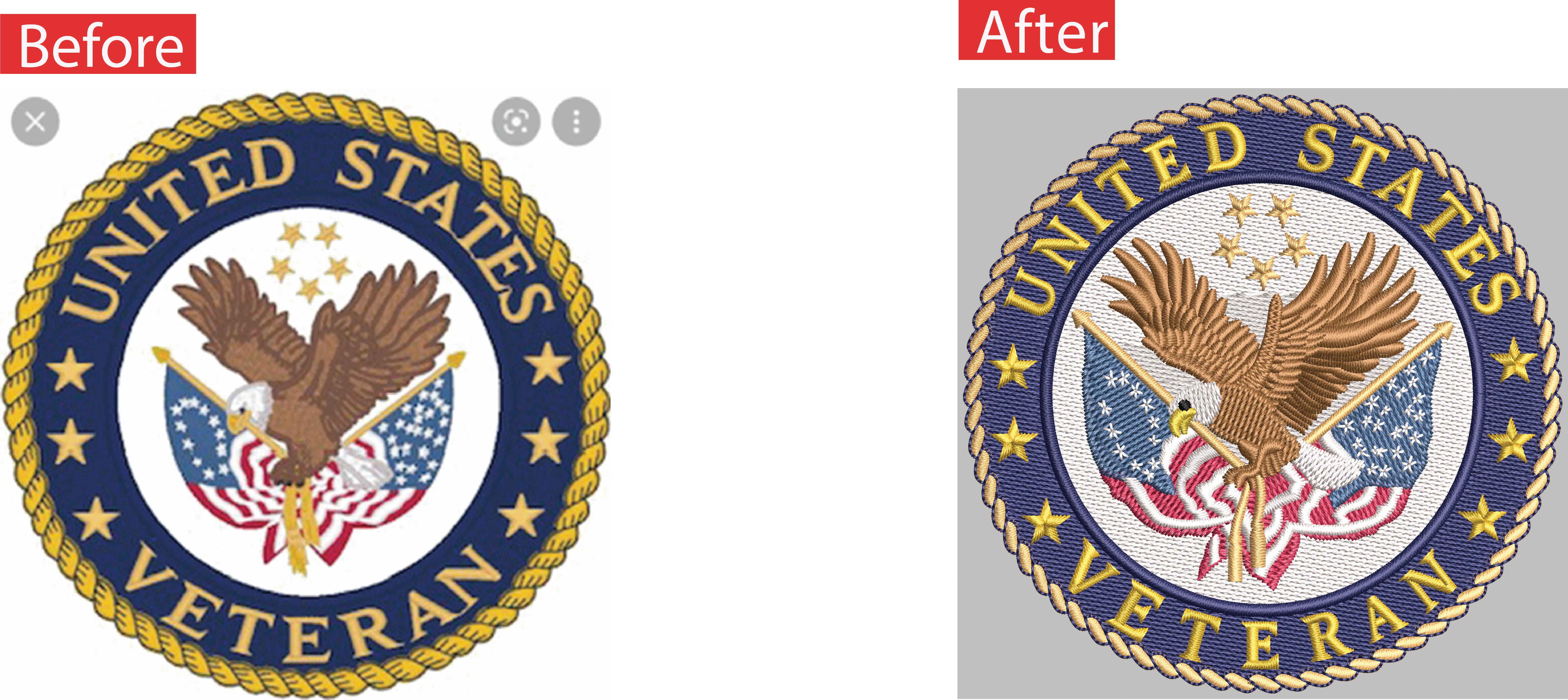 Digitized embroidery sample 18