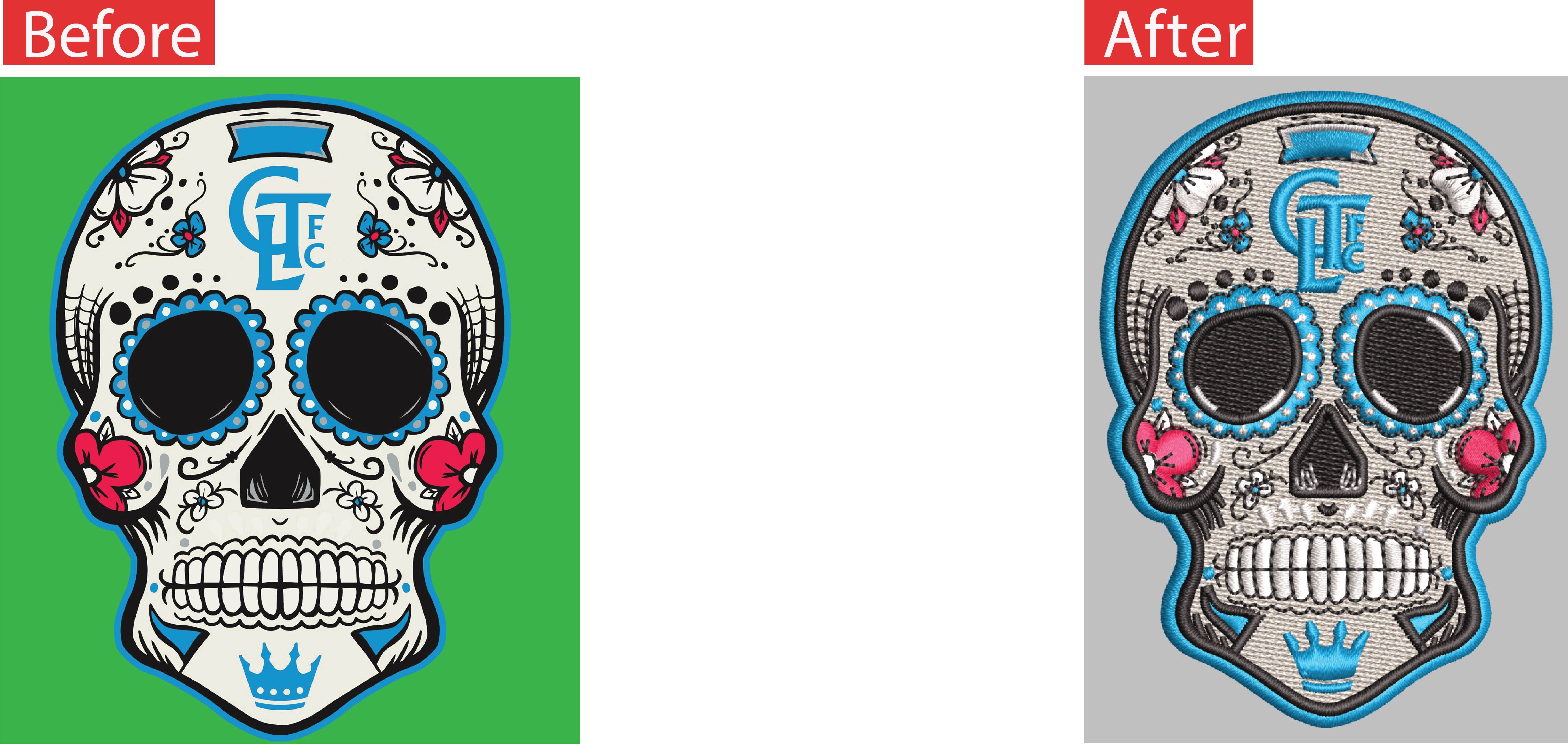 Digitized embroidery sample 5