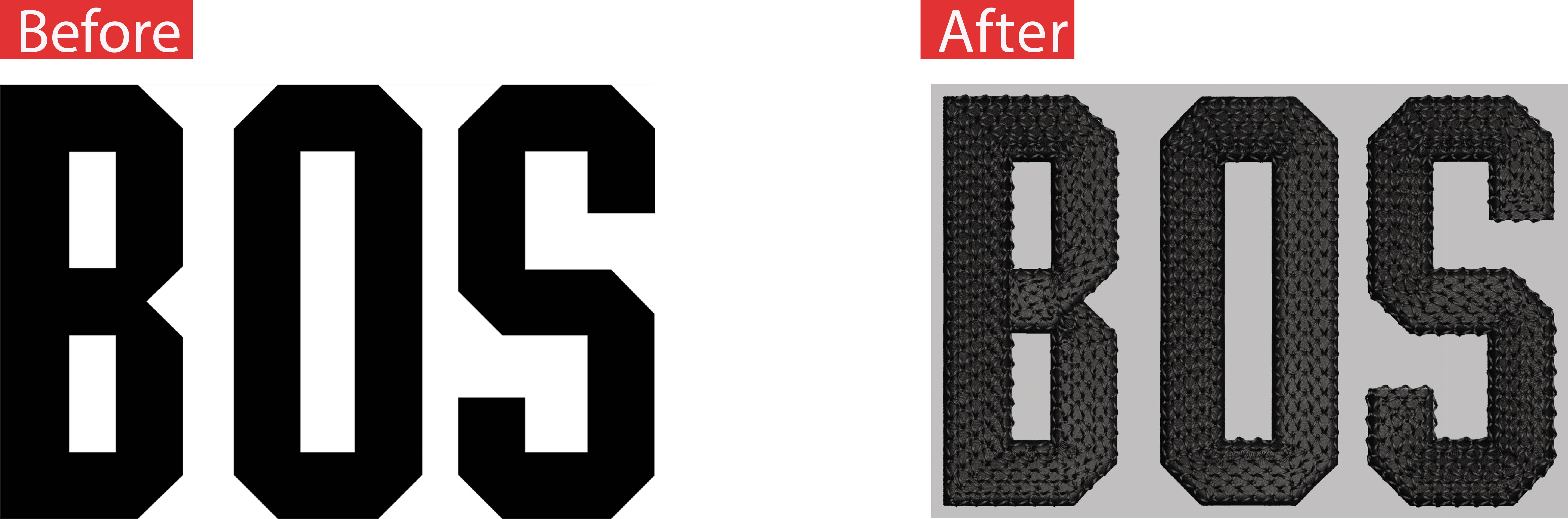 Digitized embroidery sample 6