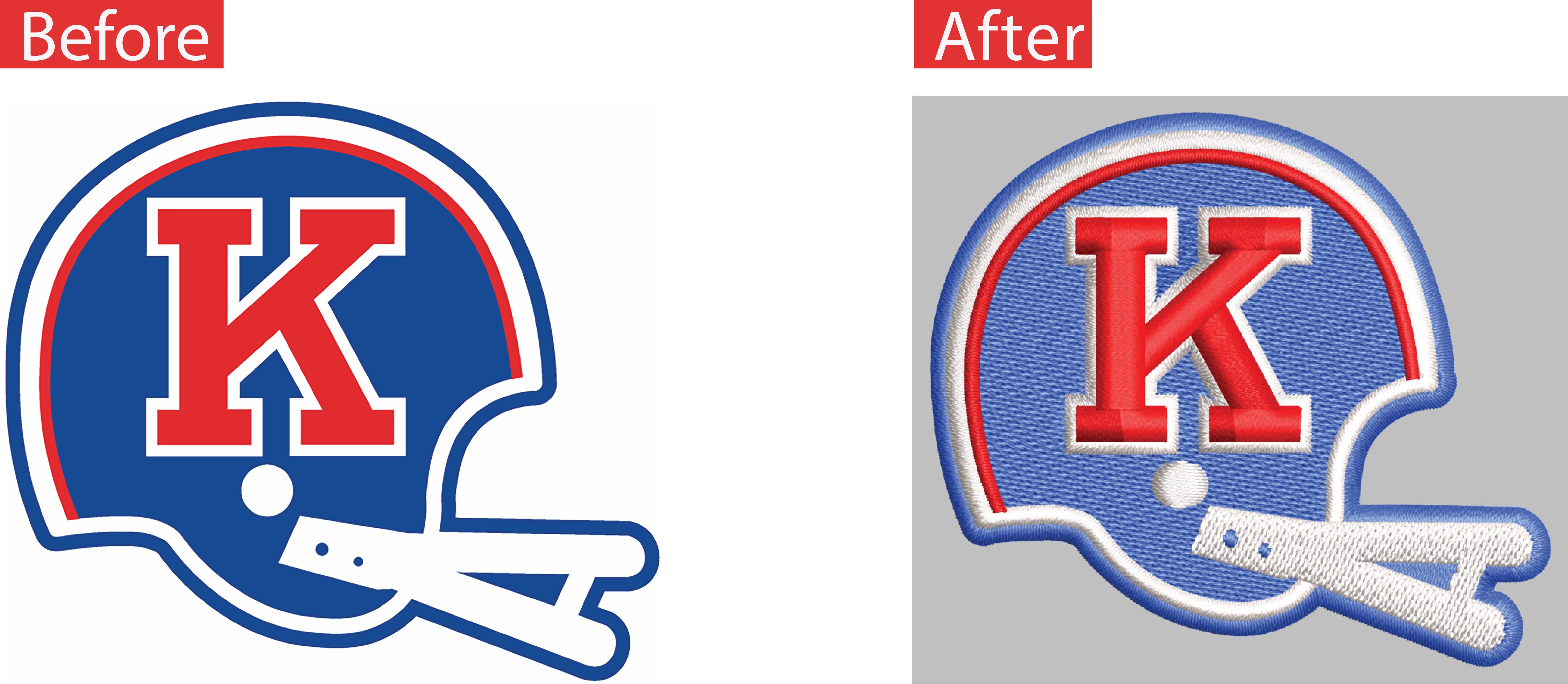 Digitized embroidery sample 8